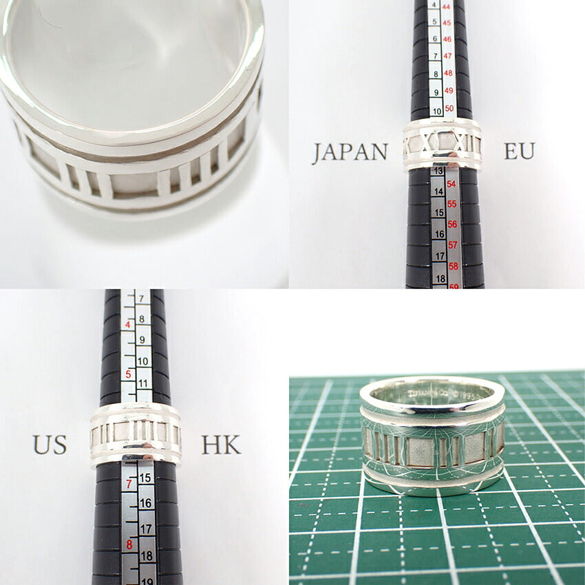 【中古】TIFFANY/ティファニー 925 アトラス ワイドリング/12号/j316-2