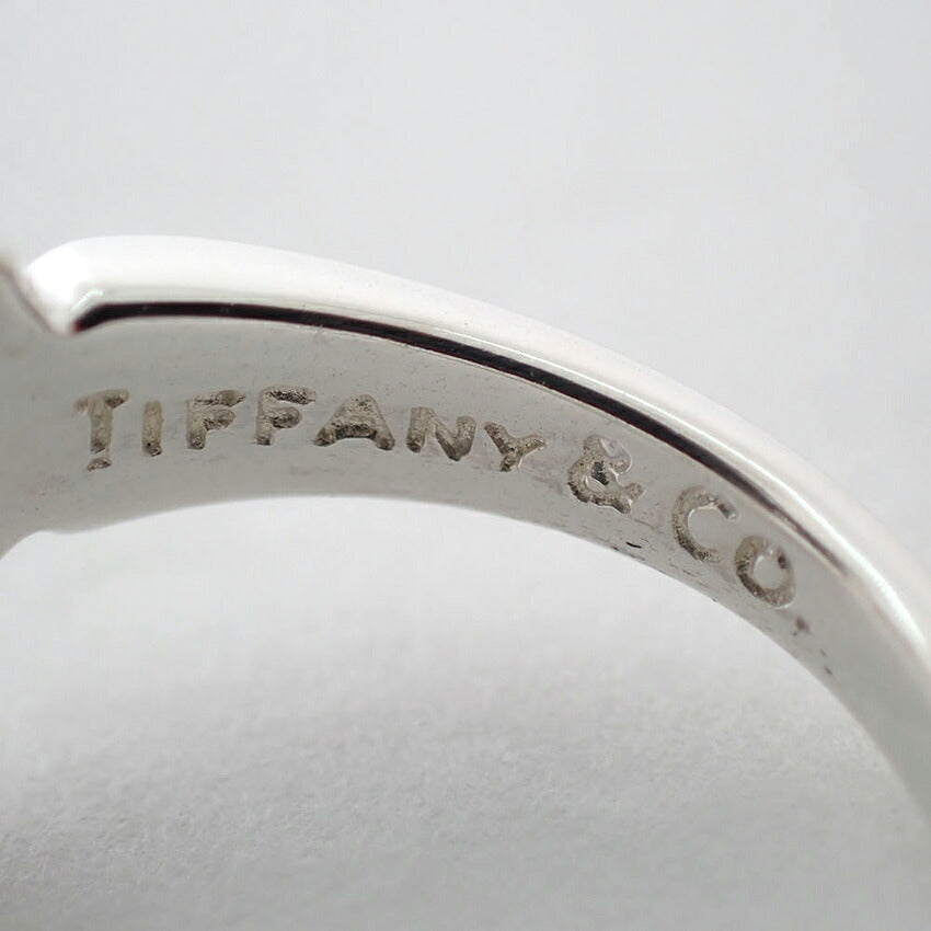 【中古】TIFFANY/ティファニー 925/750 ハートリボン コンビ リング /11号/j316-3