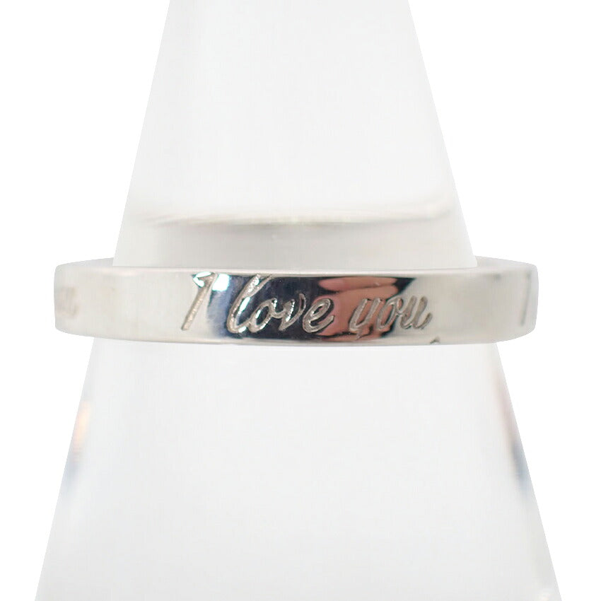 【中古】TIFFANY/ティファニー 925 ノーツ ナロー I love you リング /9号/j316-8