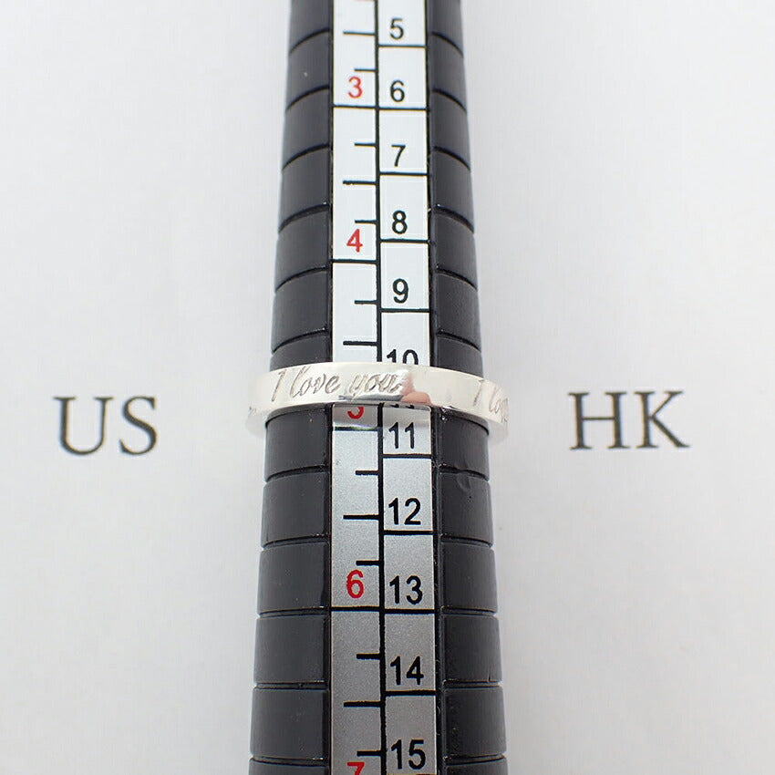【中古】TIFFANY/ティファニー 925 ノーツ ナロー I love you リング /9号/j316-8