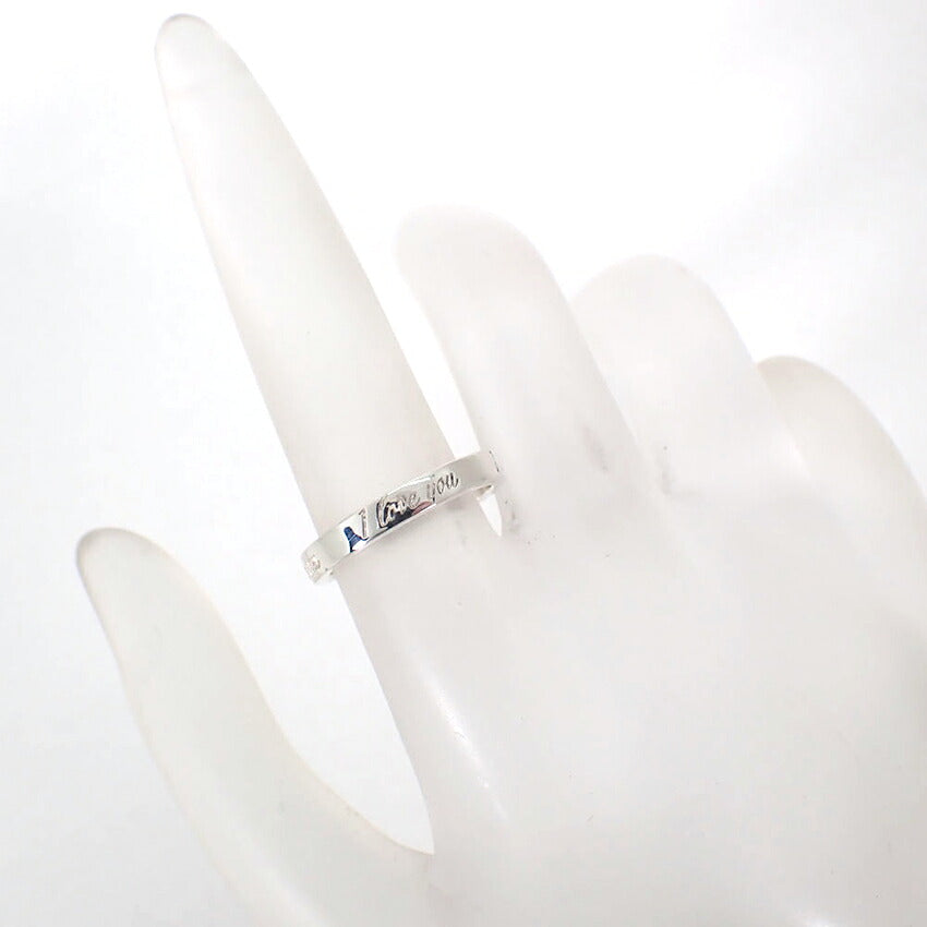【中古】TIFFANY/ティファニー 925 ノーツ ナロー I love you リング /9号/j316-8