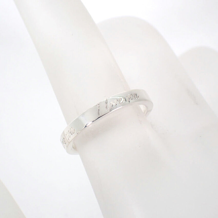 【中古】TIFFANY/ティファニー 925 ノーツ ナロー I love you リング /9号/j316-8