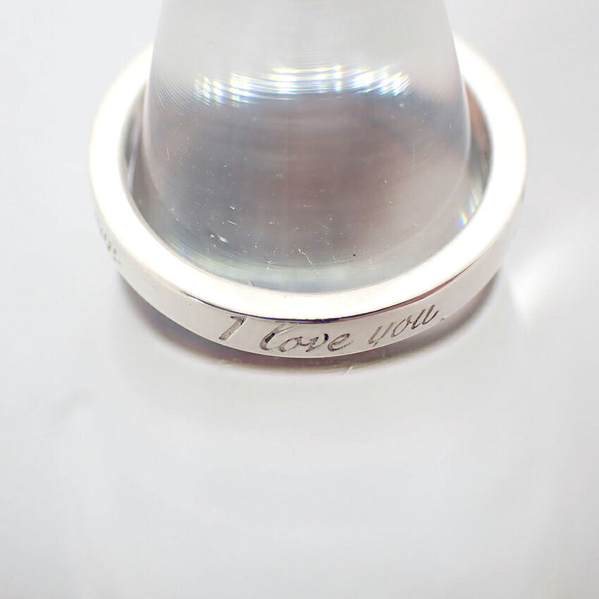 【中古】TIFFANY/ティファニー 925 ノーツ ナロー I love you リング /9号/j316-8