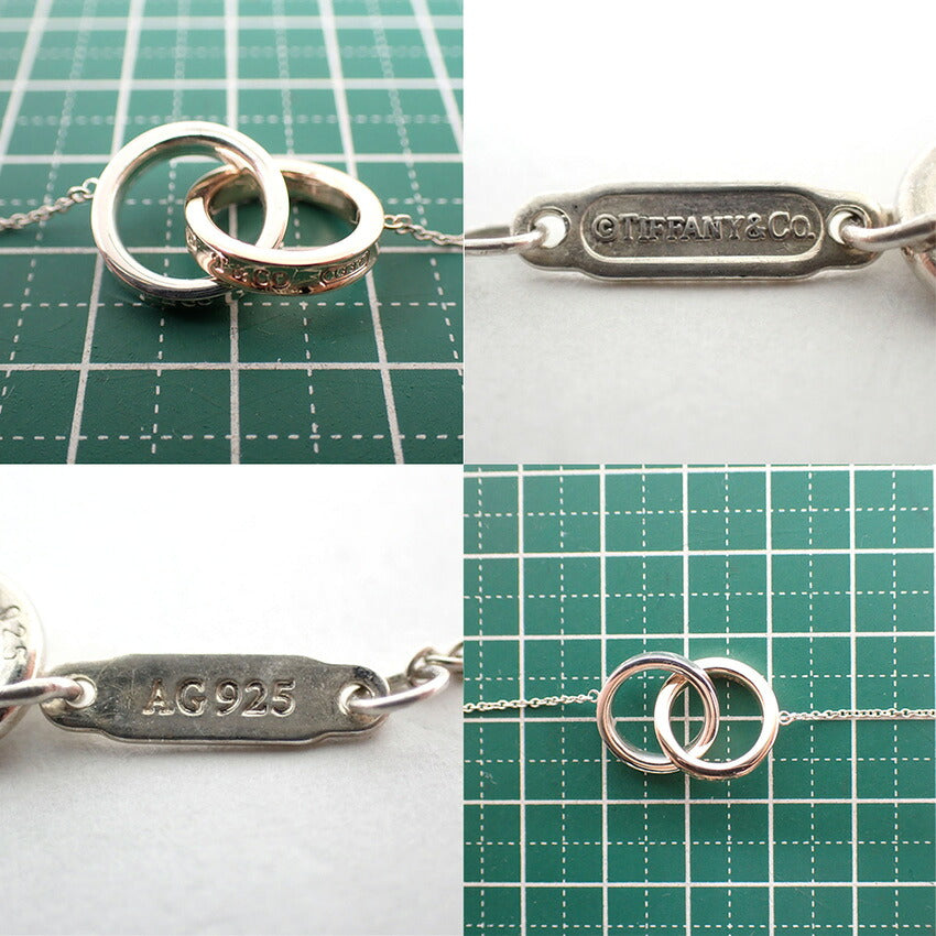【中古】TIFFANY/ティファニー 925/メタル 1837 インターロッキング サークル ネックレス/j317-3