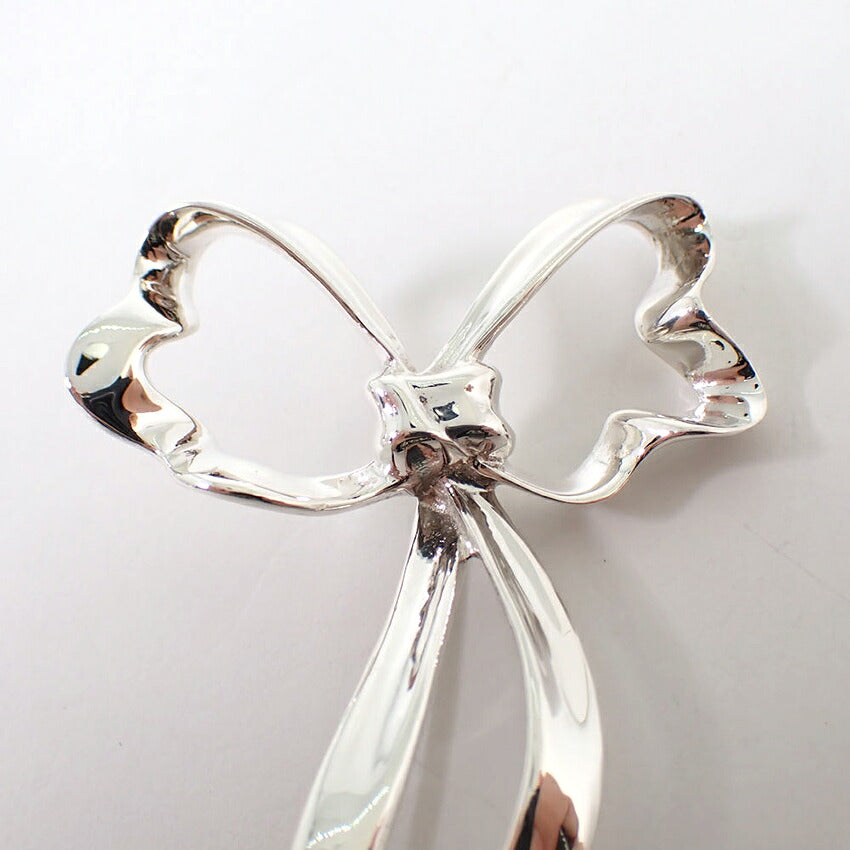 【中古】TIFFANY/ティファニー 925 リボン ブローチ/j317-4