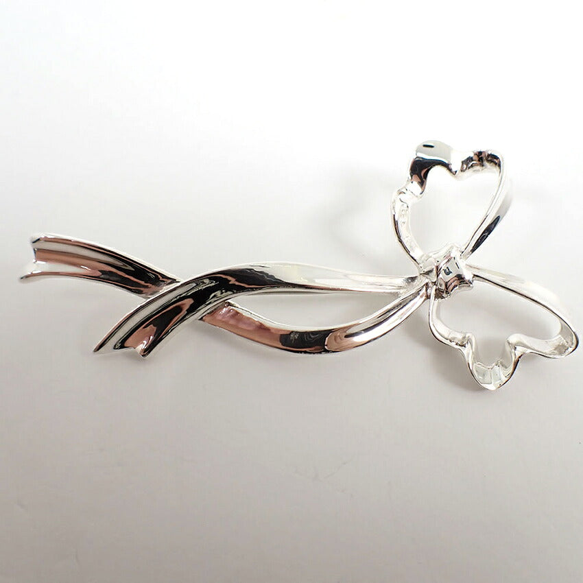 【中古】TIFFANY/ティファニー 925 リボン ブローチ/j317-4