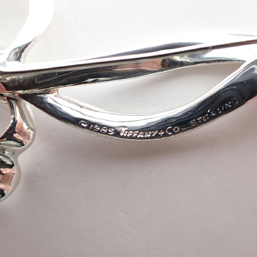 【中古】TIFFANY/ティファニー 925 リボン ブローチ/j317-4