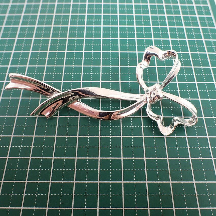 【中古】TIFFANY/ティファニー 925 リボン ブローチ/j317-4