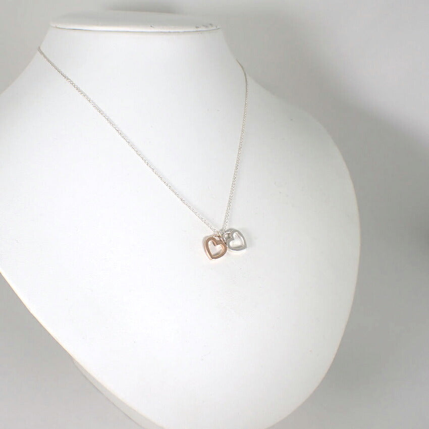 【中古】TIFFANY/ティファニー 925/750 センチメンタルハート ペンダント/ネックレス/j318-1