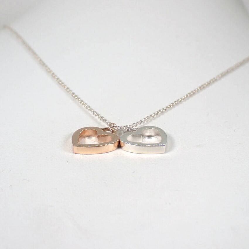 【中古】TIFFANY/ティファニー 925/750 センチメンタルハート ペンダント/ネックレス/j318-1