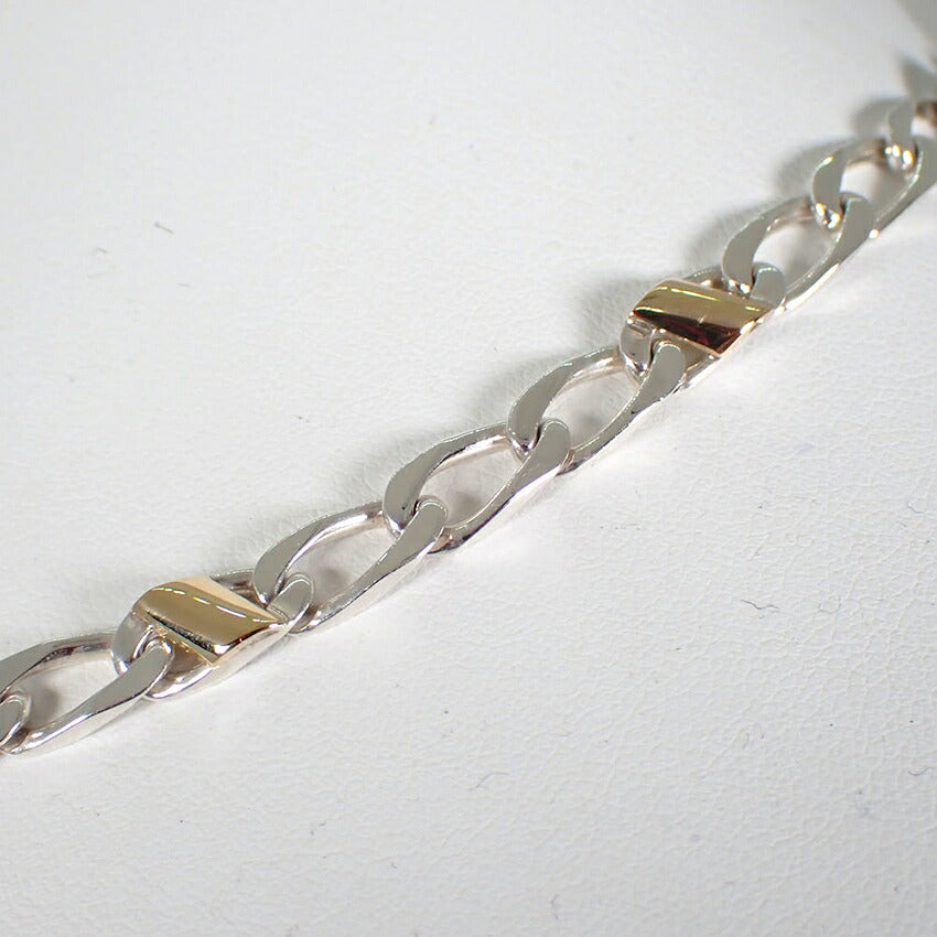 【中古】TIFFANY/ティファニー 925/750 フィガロ ネックレス/j318-7