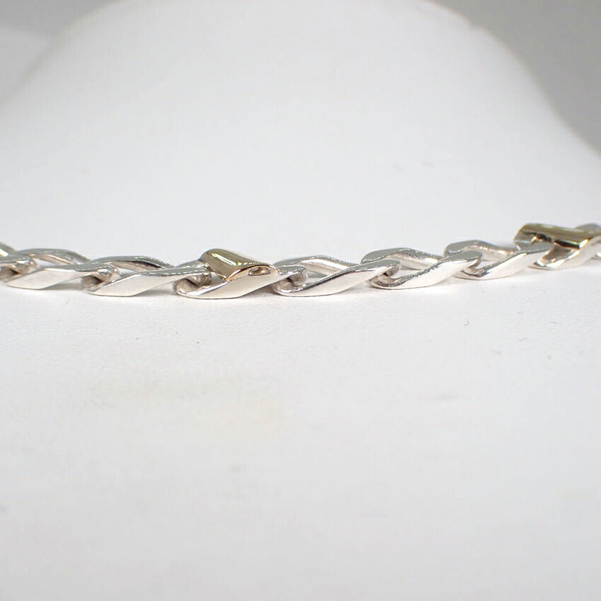 【中古】TIFFANY/ティファニー 925/750 フィガロ ネックレス/j318-7