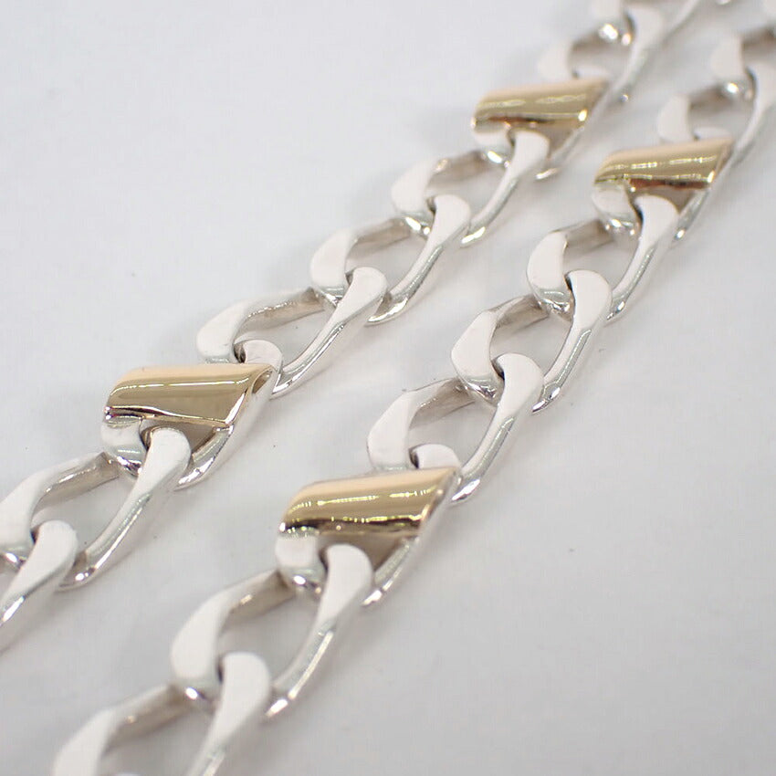 【中古】TIFFANY/ティファニー 925/750 フィガロ ネックレス/j318-7