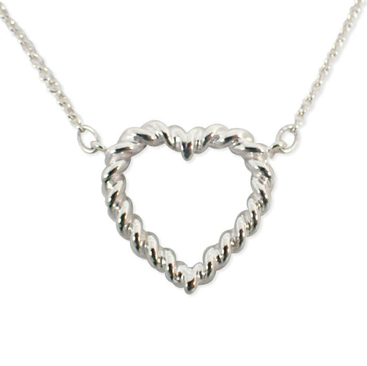 【中古】TIFFANY/ティファニー 925  ヴィンテージ ロープハート ネックレス/ペンダント/j32-56