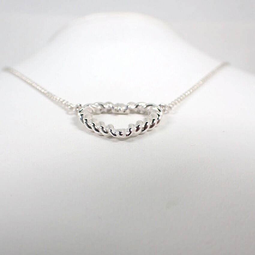 【中古】TIFFANY/ティファニー 925  ヴィンテージ ロープハート ネックレス/ペンダント/j32-56