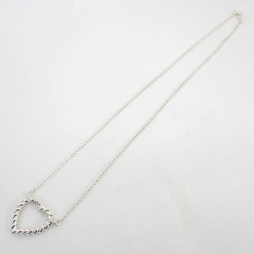 【中古】TIFFANY/ティファニー 925  ヴィンテージ ロープハート ネックレス/ペンダント/j32-56