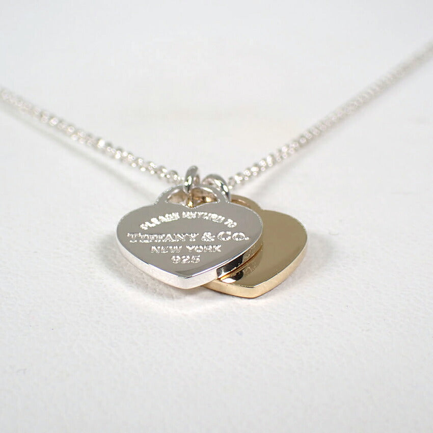 【中古】TIFFANY/ティファニー/925/750/リターントゥダブルハート/ペンダント/j320-12