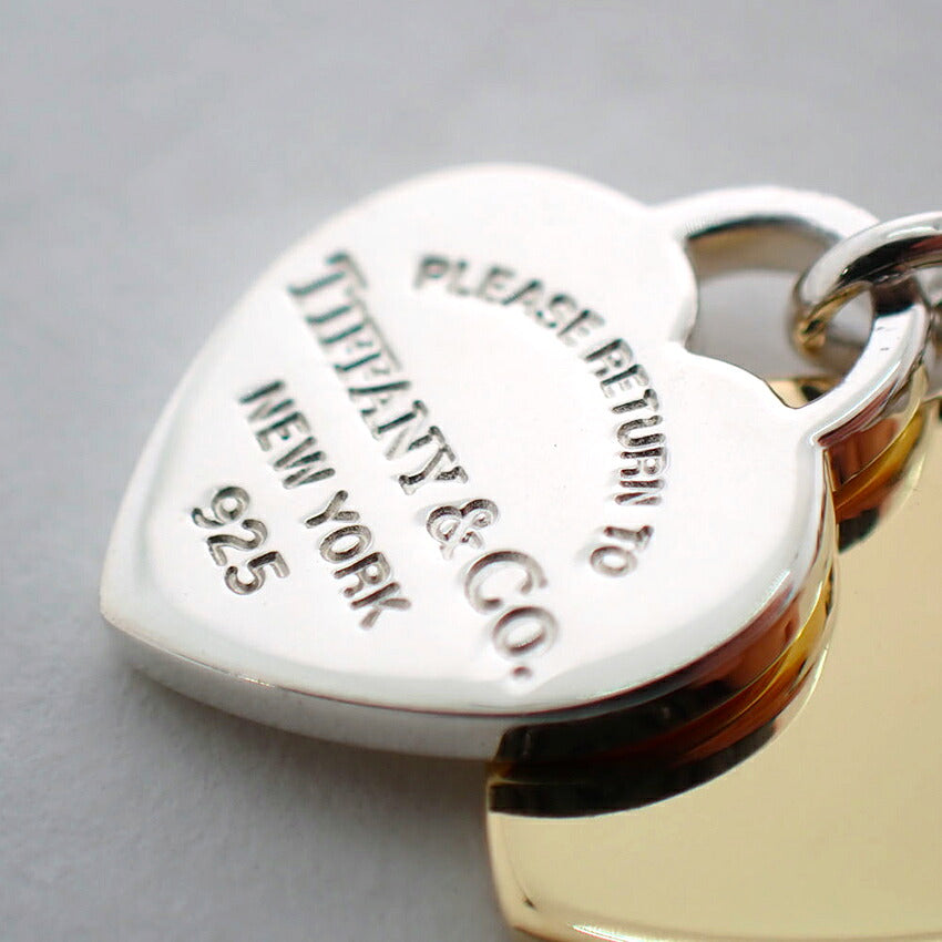 【中古】TIFFANY/ティファニー/925/750/リターントゥダブルハート/ペンダント/j320-12