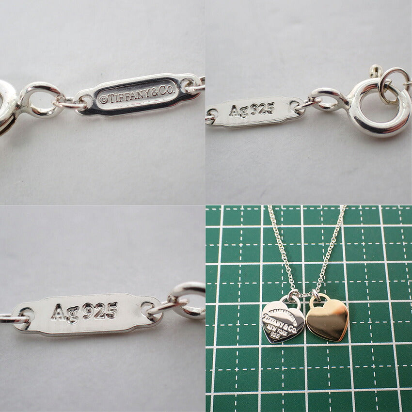 【中古】TIFFANY/ティファニー/925/750/リターントゥダブルハート/ペンダント/j320-12