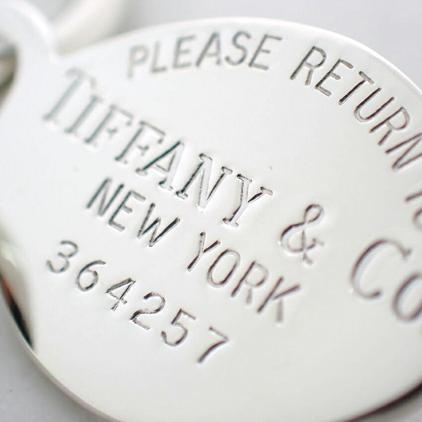 【中古】TIFFANY/ティファニー/925/リターントゥ/オーバル タグ/キーリング/j320-4