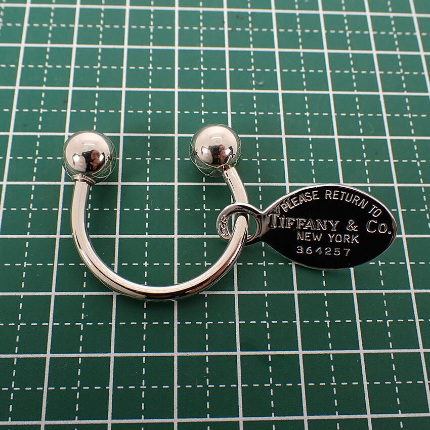 【中古】TIFFANY/ティファニー/925/リターントゥ/オーバル タグ/キーリング/j320-4