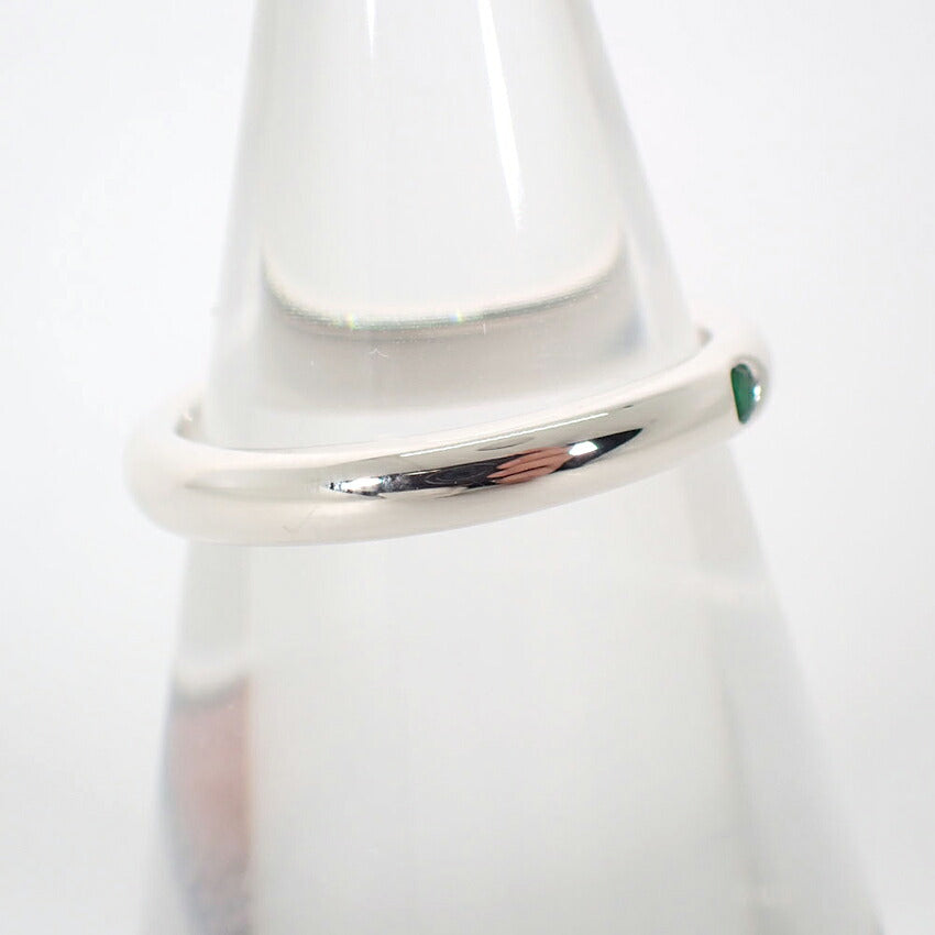 【中古】TIFFANY/ティファニー/925/エメラルド/スタッキングバンド/リング/8号/j320-6