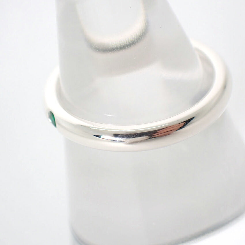 【中古】TIFFANY/ティファニー/925/エメラルド/スタッキングバンド/リング/8号/j320-6