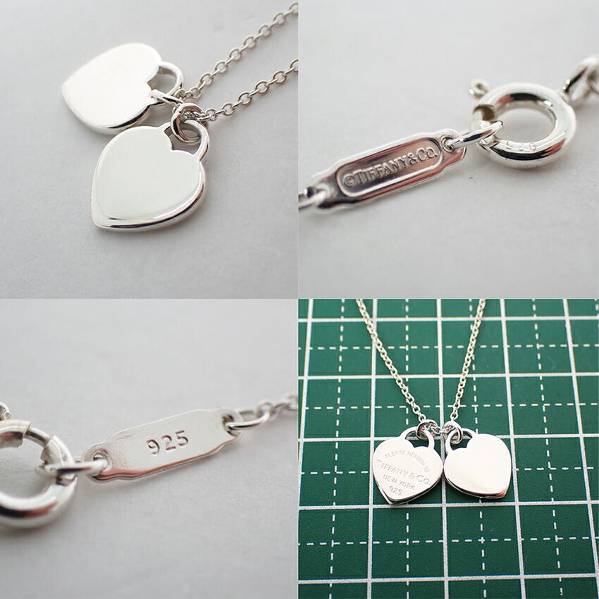 【中古】TIFFANY/ティファニー 925 リターントゥティファニー ダブルハートタグ ペンダント/ネックレス/j321-1
