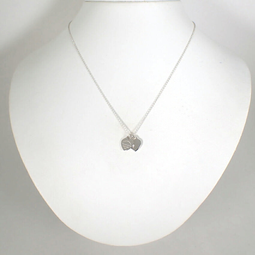 【中古】TIFFANY/ティファニー 925 リターントゥティファニー ダブルハートタグ ペンダント/ネックレス/j321-1