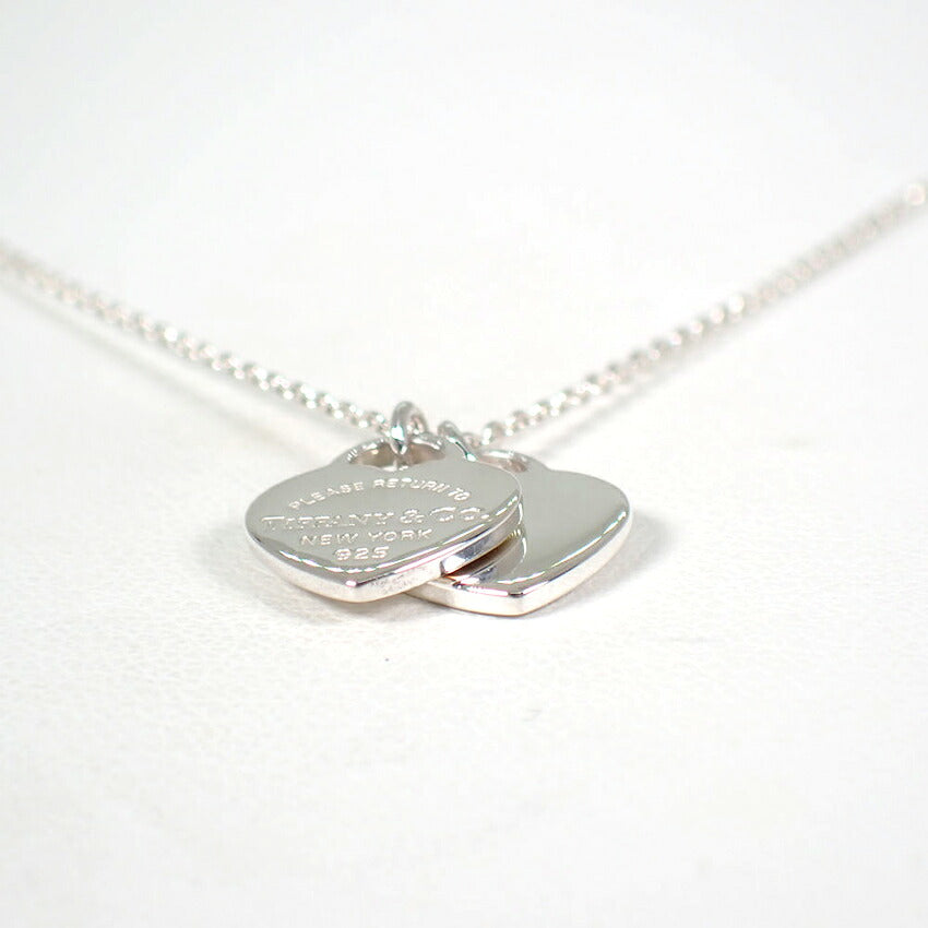 【中古】TIFFANY/ティファニー 925 リターントゥティファニー ダブルハートタグ ペンダント/ネックレス/j321-1