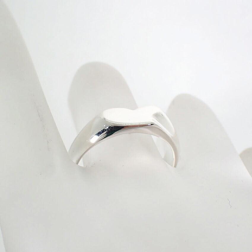 【中古】TIFFANY/ティファニー 925  シグネット ハート リング /14号/j321-2