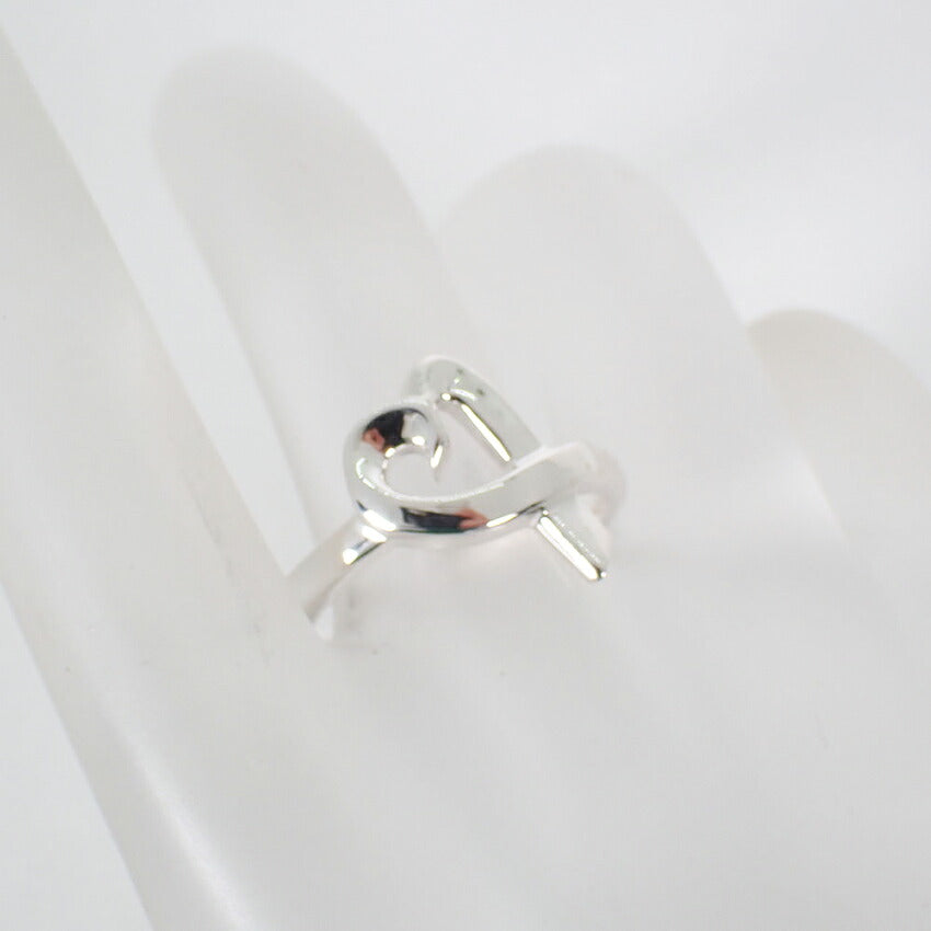【中古】TIFFANY/ティファニー 925 ラビングハート リング /14.5号/j321-4