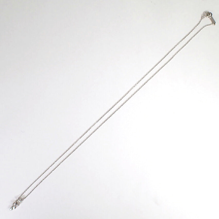 【中古】4℃ K18WG ダイヤモンド ペンダント/ネックレス/j322-5