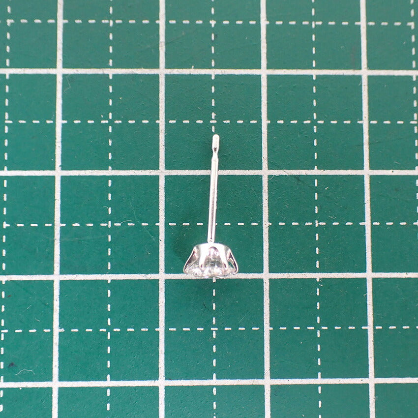 【新品】Pt900 ダイヤモンド 0.303 E VS-1 VG 中央宝石研究所ソーティング付き 片耳 ピアス/j322-7