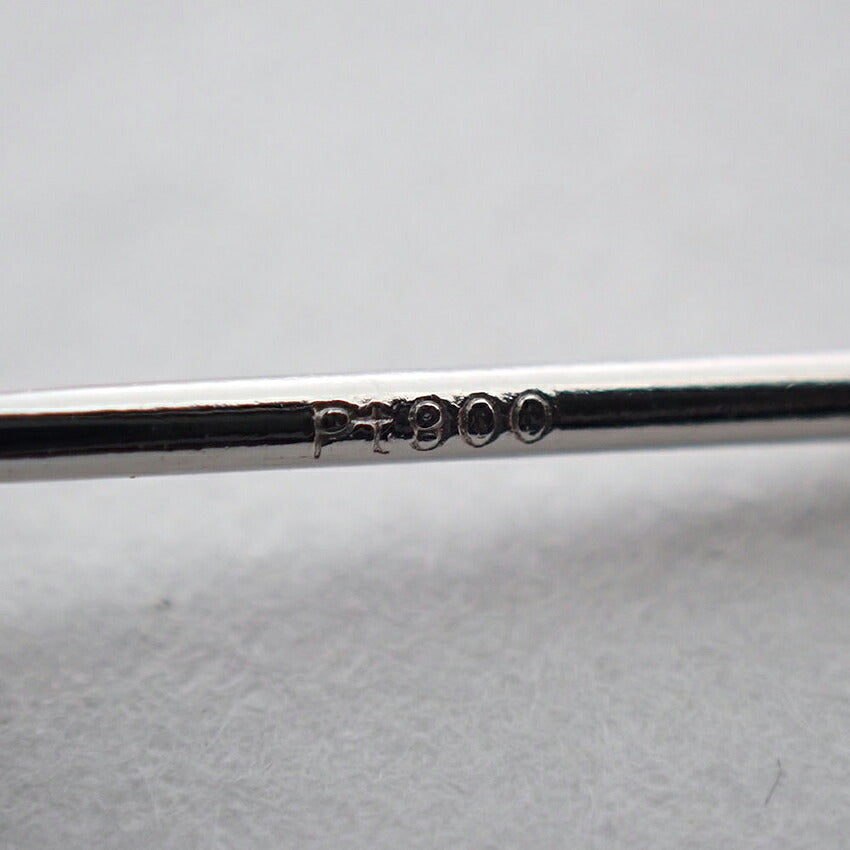 【新品】Pt900 ダイヤモンド 0.228 F SI-2 G 中央宝石研究所ソーティング付き 片耳 ピアス/j322-8