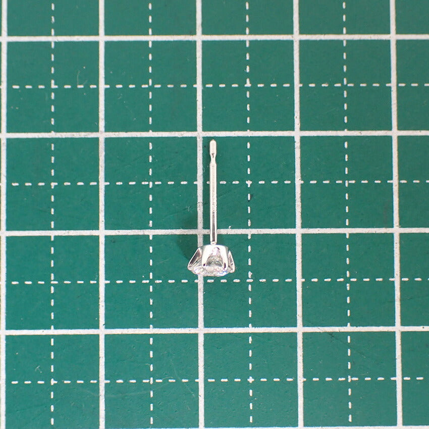 【新品】Pt900 ダイヤモンド 0.303 H SI-1 G 中央宝石研究所ソーティング付き 片耳 ピアス/j322-9