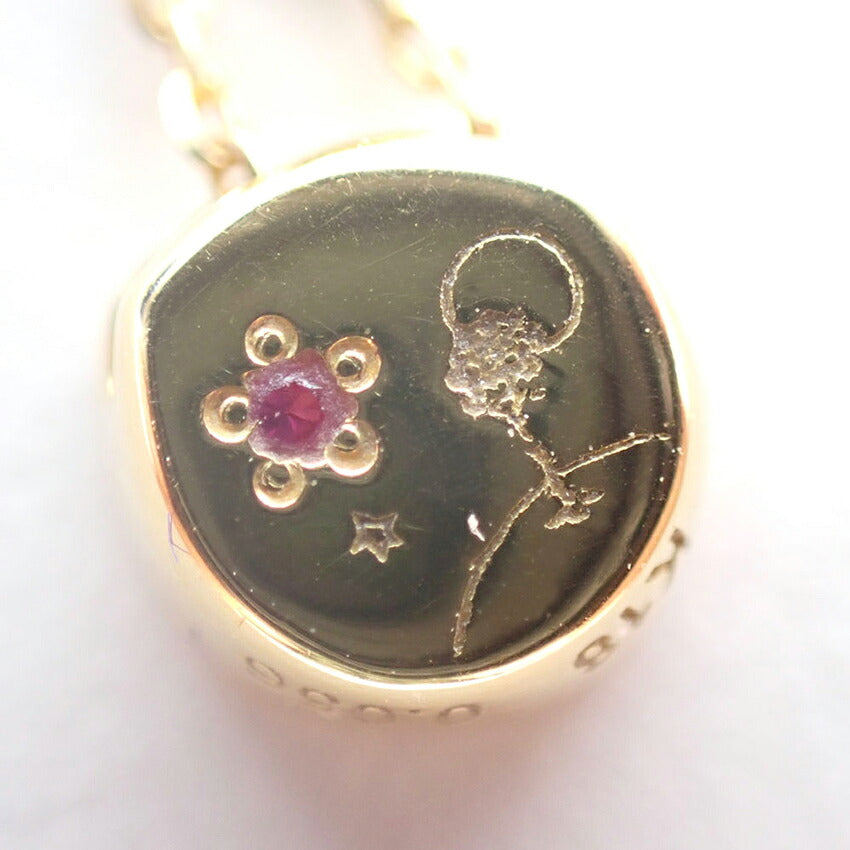 【中古】Festaria/フェスタリア K18 ダイヤモンド Wish upon a star ペンダント/ネックレス/j323-2