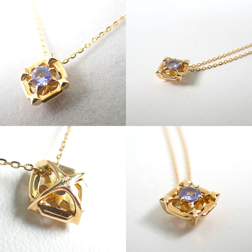 【中古】Star Jewelry/スタージュエリー K18 タンザナイト ペンダント/ネックレス/j323-3
