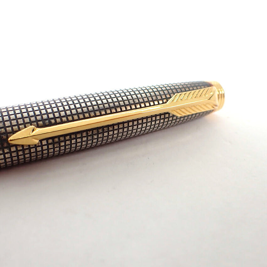 【中古】PARKER/パーカー 万年筆  ペン先 14Kスターリングシルバー925/ゴールド金具/j323-4