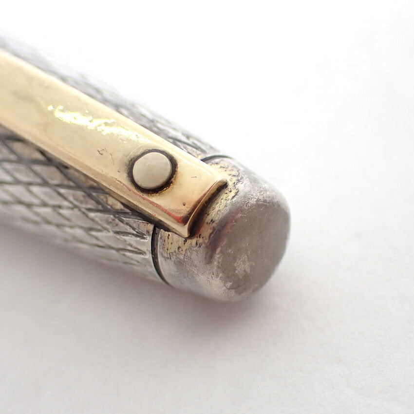 【中古】SHEAFFER/シェーファー 万年筆 ペン先１４K スターリングシルバー925 ゴールド金具/j323-5