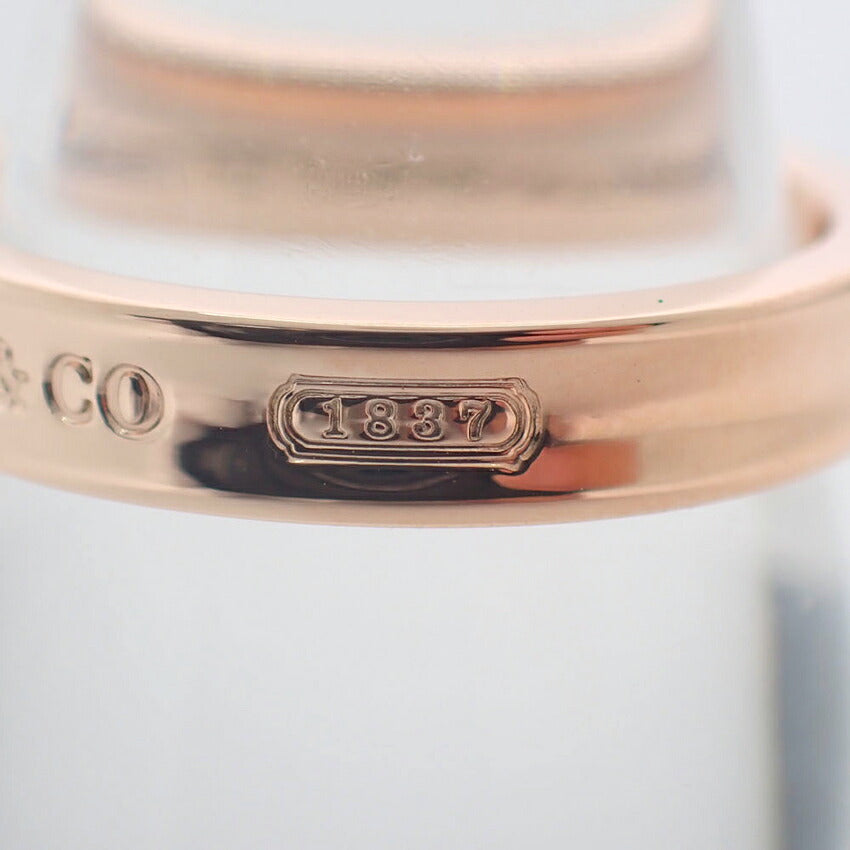 【中古】TIFFANY/ティファニー ルベドメタル 1837 ナローリング /14号/j324-2