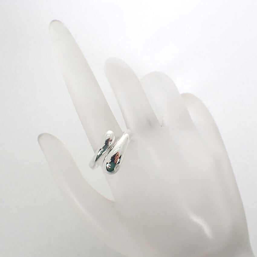 【中古】TIFFANY/ティファニー 925 エロンゲイテッド・ティアドロップ リング /13号/j324-4