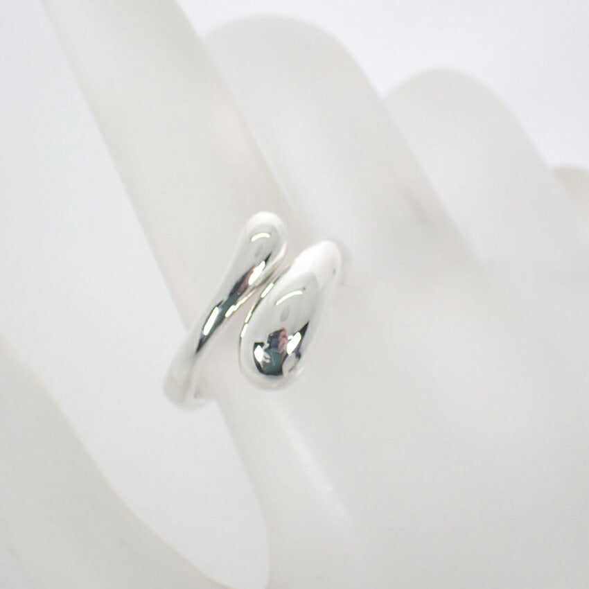 【中古】TIFFANY/ティファニー 925 エロンゲイテッド・ティアドロップ リング /13号/j324-4