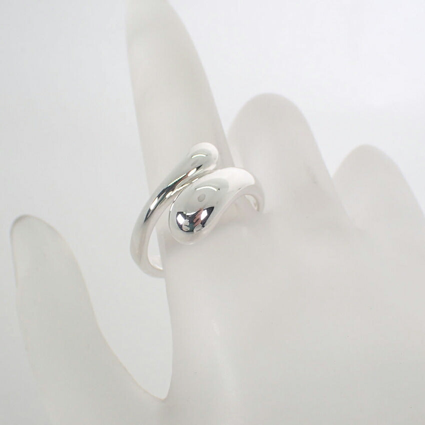 【中古】TIFFANY/ティファニー 925 エロンゲイテッド・ティアドロップ リング /13号/j324-4