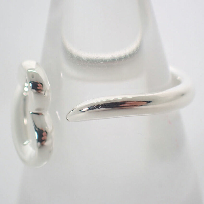 【中古】TIFFANY/ティファニー 925 オープンハート リング /11号/j324-5