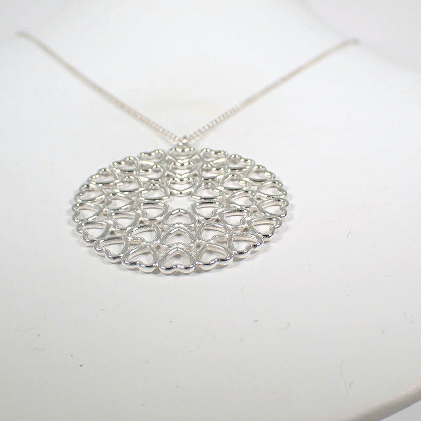 【中古】TIFFANY/ティファニー 925 クラウンオブハート メダリオン ペンダント/ネックレス/j324-7