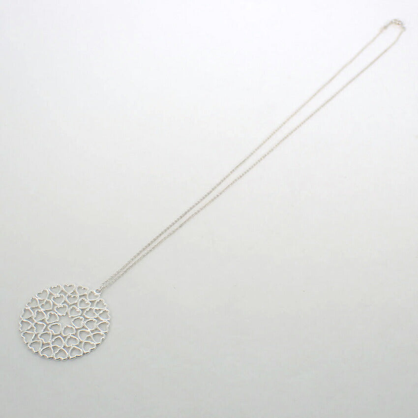 【中古】TIFFANY/ティファニー 925 クラウンオブハート メダリオン ペンダント/ネックレス/j324-7