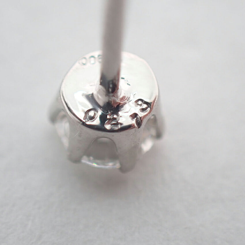 【新品】Pt900 ダイヤモンド 0.213 F SI-2 G 中央宝石研究所ソーティング付き 片耳 ピアス/j325-1