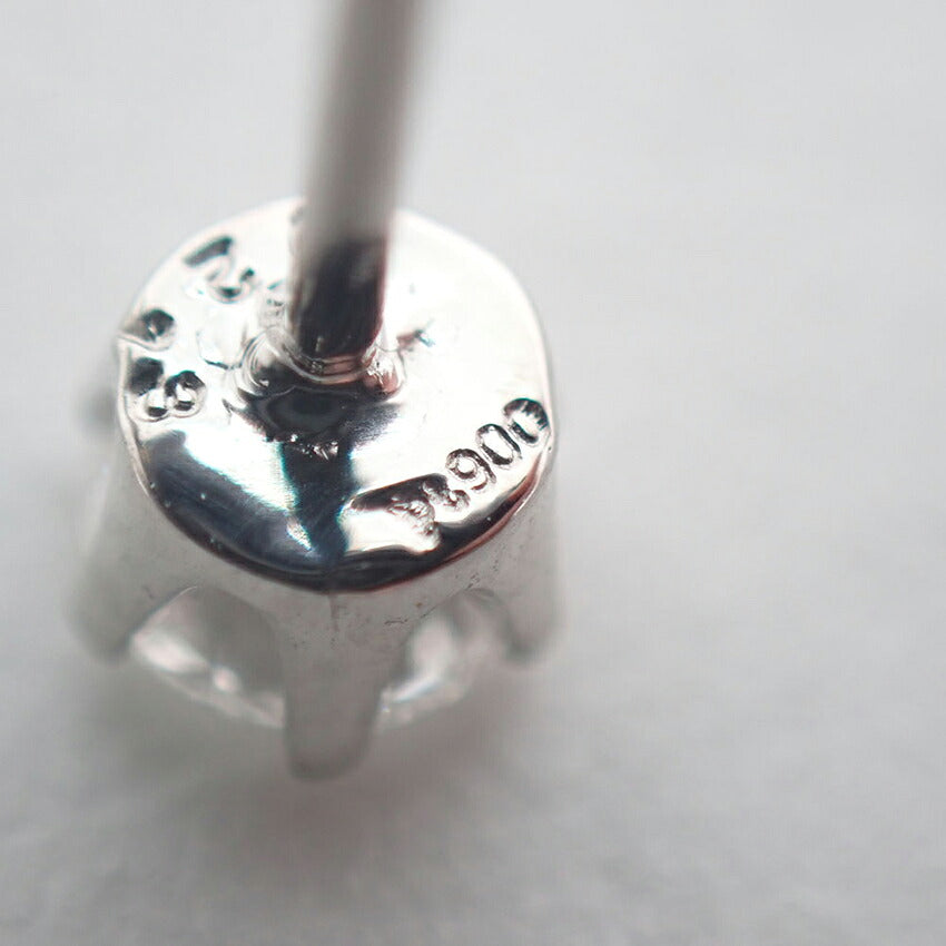 【新品】Pt900 ダイヤモンド 0.213 F SI-2 G 中央宝石研究所ソーティング付き 片耳 ピアス/j325-1