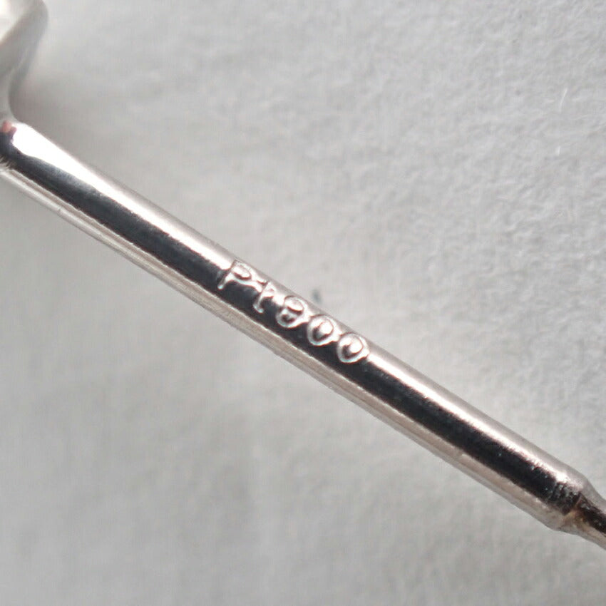 【新品】Pt900 ダイヤモンド 0.213 F SI-2 G 中央宝石研究所ソーティング付き 片耳 ピアス/j325-1